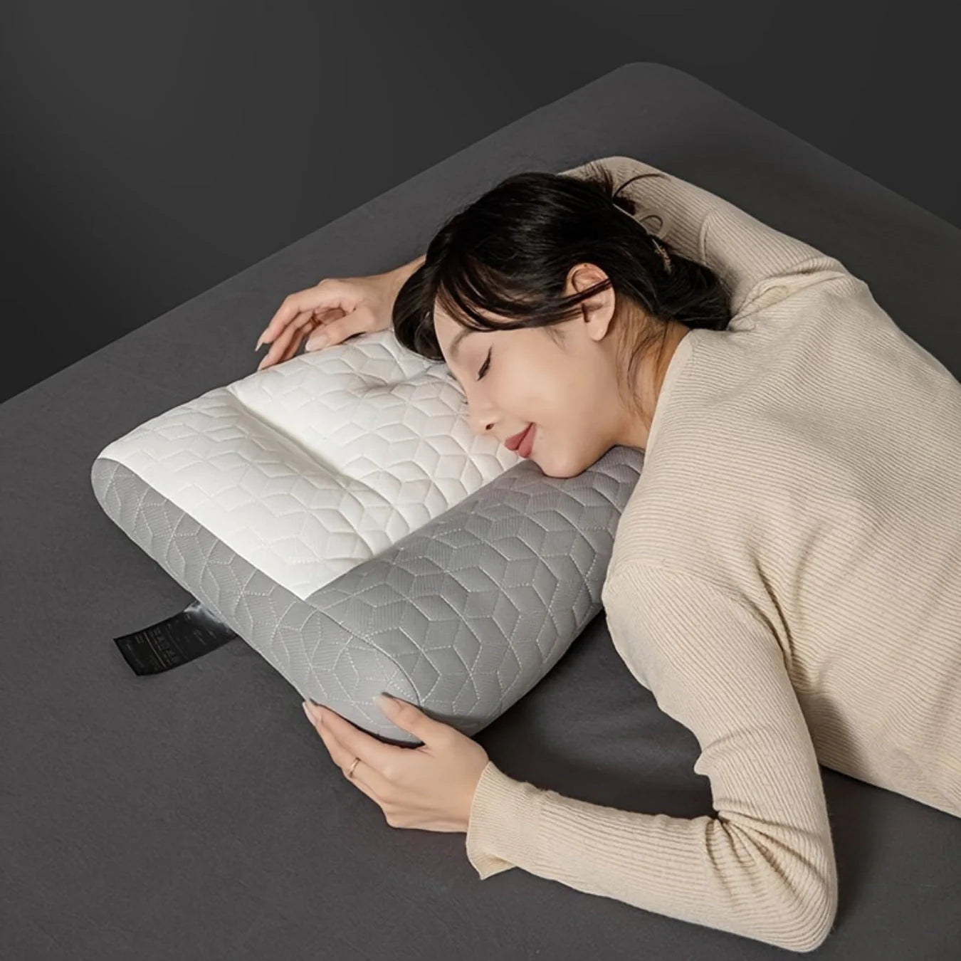 🌙 Noche Salud – Almohada Ortopédica para Cuidado de la Columna y Alivio de Dolores