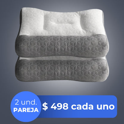 2 Unidades - 🌙 Noche Salud – Almohada Ortopédica para Cuidado de la Columna y Alivio de Dolores