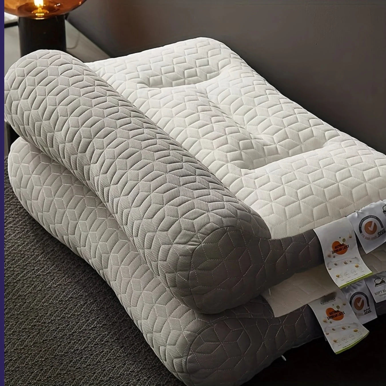 🌙 Noche Salud – Almohada Ortopédica para Cuidado de la Columna y Alivio de Dolores